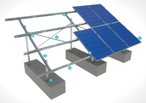 Concrete Base Anchored Steel Mounting System
